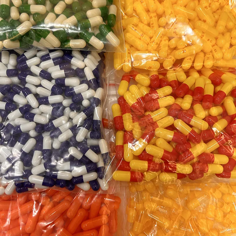 Små tomme gelkapsler