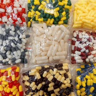 Farge HPMC TiO2- gratis kapsler